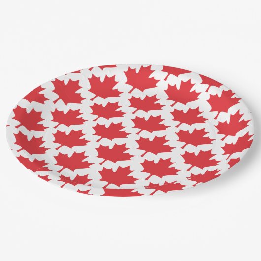 Canada Day Maple Leaf Papieren Bordje (Gekanteld)
