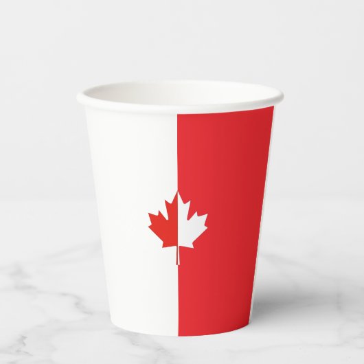 Canada Day Maple Leaf Rood & Wit Papieren Bekers (Voorkant)