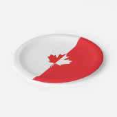 Canada Day Maple Leaf Rood & Wit Papieren Bordje (Gekanteld)
