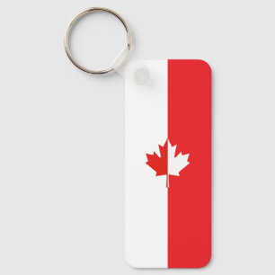 Canada Day Maple Leaf Rood & Wit Sleutelhanger