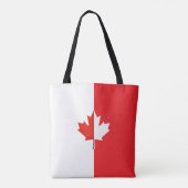 Canada Day Maple Leaf Rood & Wit Tote Bag (Achterkant)