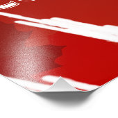 Canada Day met vuurwerk en esdoornbladeren Foto Afdruk (Hoek)