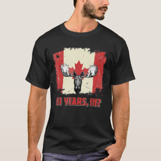 Canada Day Moose Canadian Flag 151 jaar T-shirt
