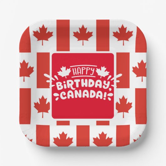 Canada Day Papieren Bordje (Voorkant)