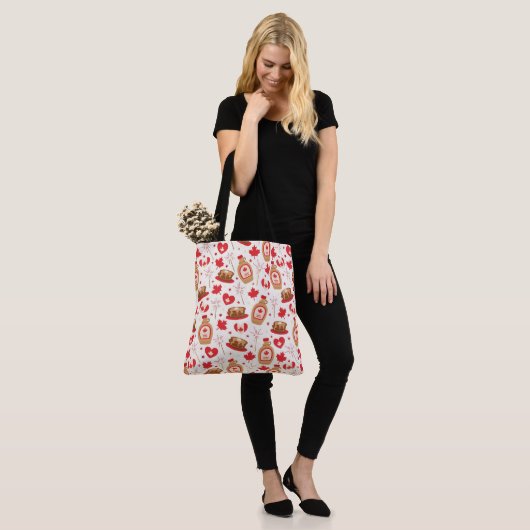 Canada Day Party Canvas tas (Op model)
