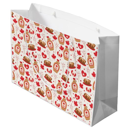 Canada Day Party Gift Bag Groot Cadeauzakje (Achterkant Gekanteld)