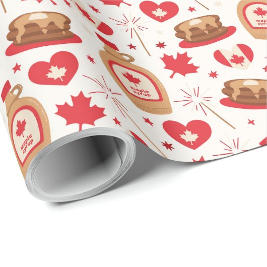 Canada Day Party inpakpapier (Rol Hoek)