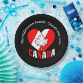 Canada Day Party Instellingen Personaliseren Naam Papieren Bordje (Feest)