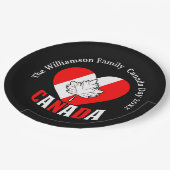 Canada Day Party Instellingen Personaliseren Naam Papieren Bordje (Gekanteld)