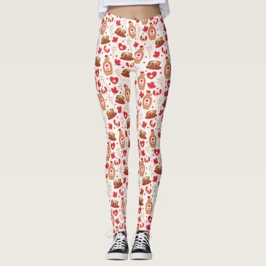Canada Day Party Leggings (Voorkant)