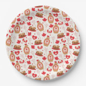 Canada Day Party Paper Borden Papieren Bordje (Voorkant)