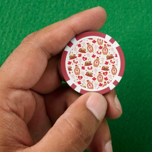Canada Day Party Poker Chips (Hand)