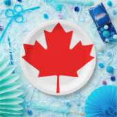 Canada Day Pride set met acht papieren borden Bordje (Feest)