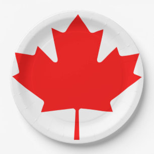 Canada Day Pride set met acht papieren borden Bordje