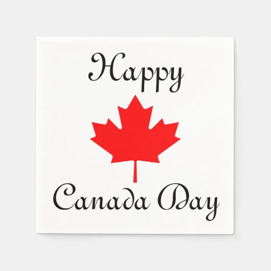 Canada Day Pride set van 50 Napkins Servetten (Voorkant)