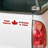 Canada Day Red Maple Leaf Anthem Bumpersticker (Op Truck)