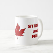 Canada Day Red Maple Leaf Anthem Coffee Mok (Voorkant rechts)