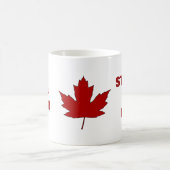 Canada Day Red Maple Leaf Anthem Coffee Mok (Center)