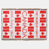 Canada Day Red Maple Leaf Pattern Canadese vlag Deken (Voorkant)