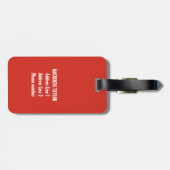 Canada Day Red White Canadese vlag Maple Leaf Naam Bagagelabel (Achterkant horizontaal)