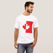 Canada Day Shirt – Rood en wit esdoornblad (Voorkant volledig)