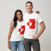 Canada Day Shirt – Rood en wit esdoornblad (Unisex)