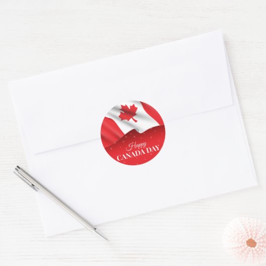 Canada Day Square Sticker (Envelop)