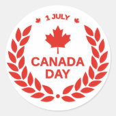 Canada Day Stickers 1 juli (Voorkant)