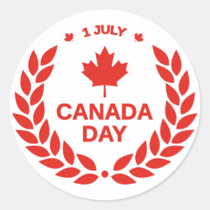 Canada Day Stickers 1 juli
