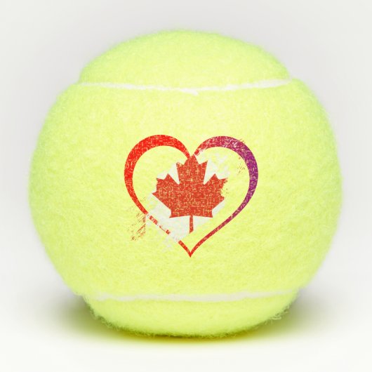 Canada Day Tennis Balls Tennisballen (Voorkant)