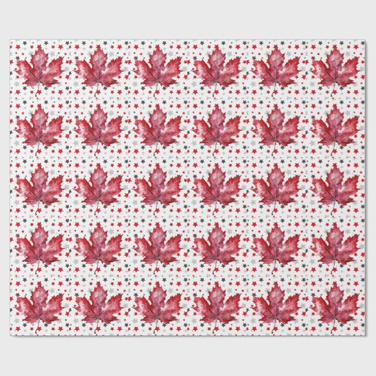 Canada Day thema inpakpapier (Vlak)