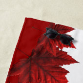 Canada Day Towel Canadese Maple Leaf Beach Handdoe Strandlaken (In situ)