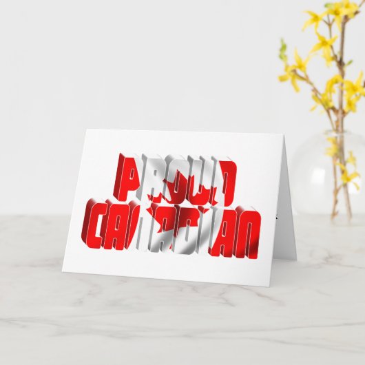 Canada Day Trots Canadees Kaart (Gele Bloem)