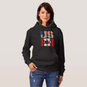 Canada Day Usa Canadian Citizen America Flag Canad Hoodie (Voorkant volledig)