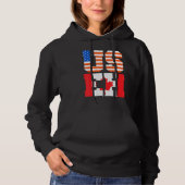 Canada Day Usa Canadian Citizen America Flag Canad Hoodie (Voorkant)