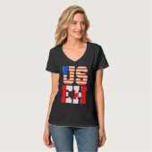 Canada Day Usa Canadian Citizen America Flag Canad T-shirt (Voorkant volledig)