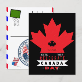 Canada Day & USA Onafhankelijkheidsdag 2026 Vierin Feestdagenkaart