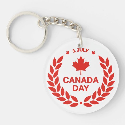 Canada Day-viering – Canadese 1 juli-feest Sleutelhanger (Voorkant)