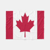 Canada Day vlag Throw Fleece Blanket (Voorkant (Horizontaal))