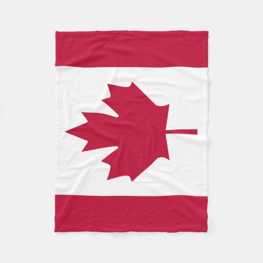 Canada Day vlag Throw Fleece Blanket (Voorkant)