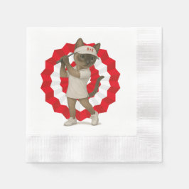 Canada Day voor golfgolfer die van Cat houdt Servet