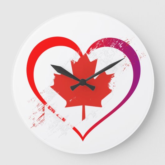 Canada Day Wall klok (Voorkant)