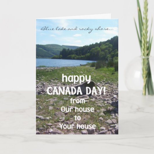 Canada Day Wenskaart, van ons huis naar het jouwe Kaart (Voorkant)