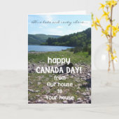 Canada Day Wenskaart, van ons huis naar het jouwe Kaart (Gele Bloem)