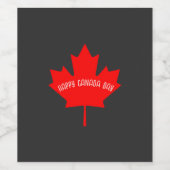 Canada Day Wijn Etiket (Enkel label)