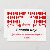 Canada Day wordt gevierd met patriottische flair Feestdagenkaart (Voorkant / Achterkant)