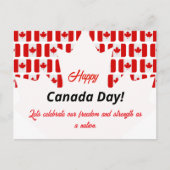 Canada Day wordt gevierd met patriottische flair Feestdagenkaart (Voorkant)