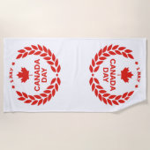 Canada Day Wreath Beach Towel Strandlaken (Voorkant)