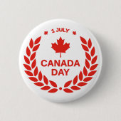 Canada Day Wreath Button (Voorkant)