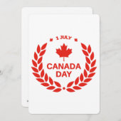 Canada Day Wreath Flat Wenskaart Kaart (Voorkant / Achterkant)